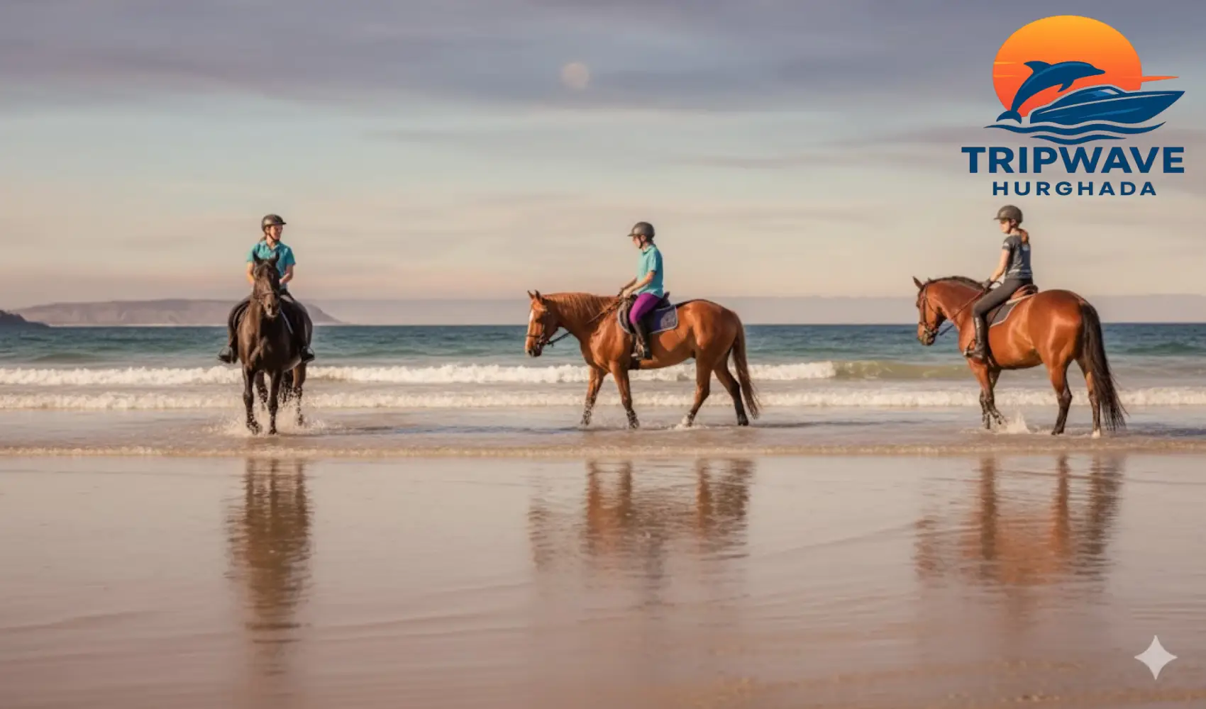 Gallop along the beach or ride through the desert on horseback – a romantic and peaceful adventure in Hurghada.